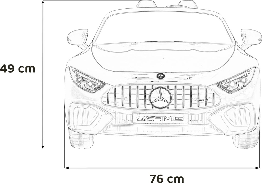 Ramiz Detské elektrické auto Mercedes Benz AMG SL63 Červené