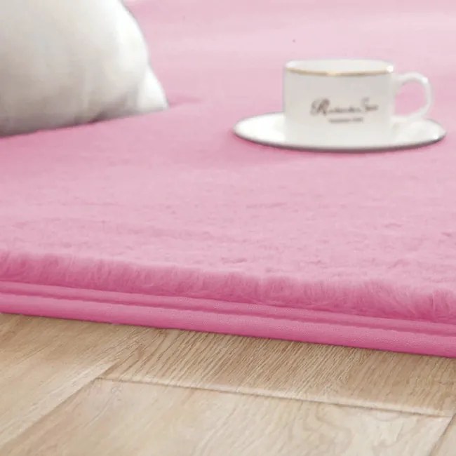 Protišmykový koberec RABBIT ružový