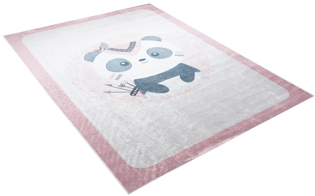 PROXIMA.store - Detský koberec PINK PANDA - PRINT EMMA ROZMERY: 80x150