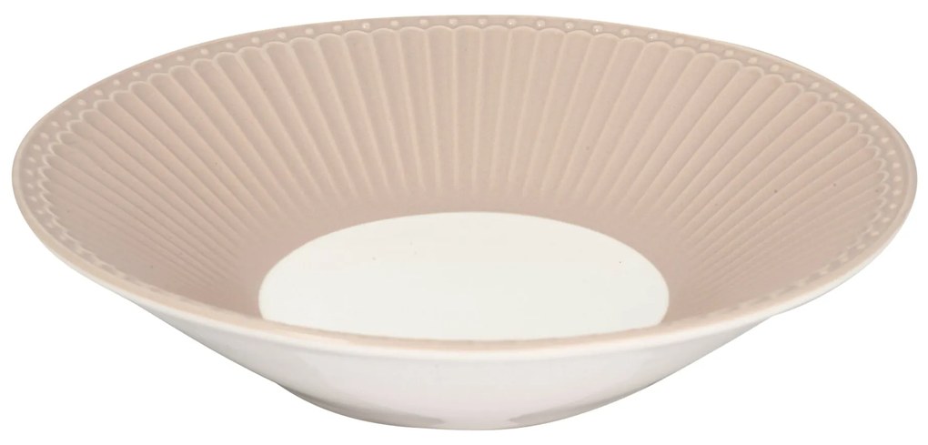 GREEN GATE Cestovinový tanier Alice Creamy Fudge 23 cm