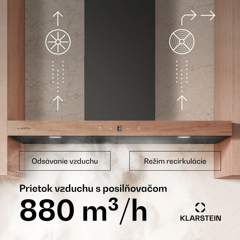 Klarstein ZenFusion T digestor, 881,6 m³/h, A++, 210 W DC, 47 dB, odsávanie/recirkulácia