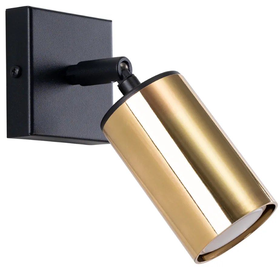 Nástenné svietidlo Winx, 1x zlaté kovové tienidlo, (možnosť polohovania)