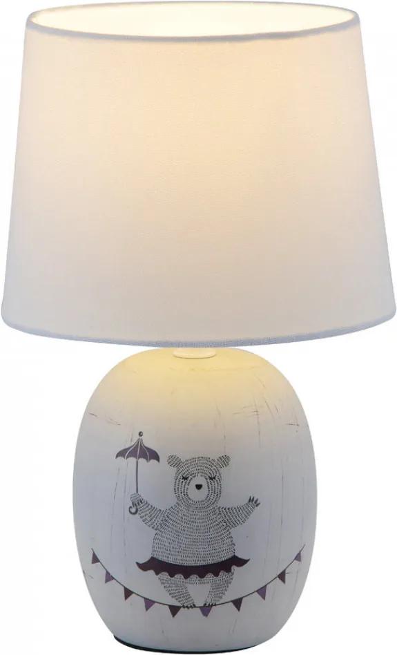Rábalux Dorka 4607 nočná stolová lampa  sivý   keramika   E14 1x MAX 40W   IP20