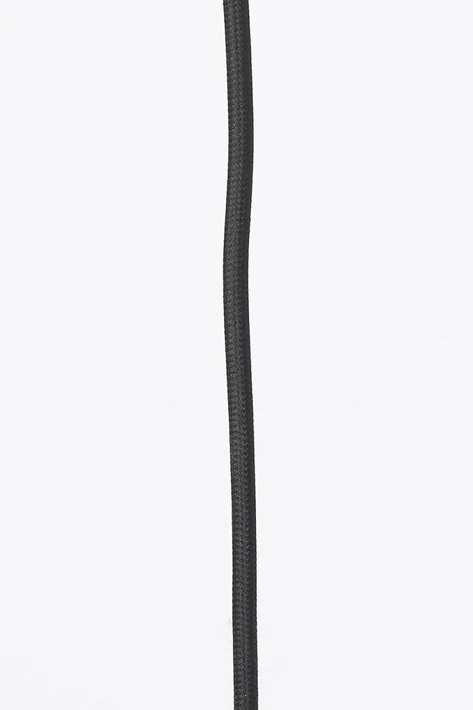 Čierne ratanové svetlo Paloma s výpletom - Ø 40 * 3cm / E27