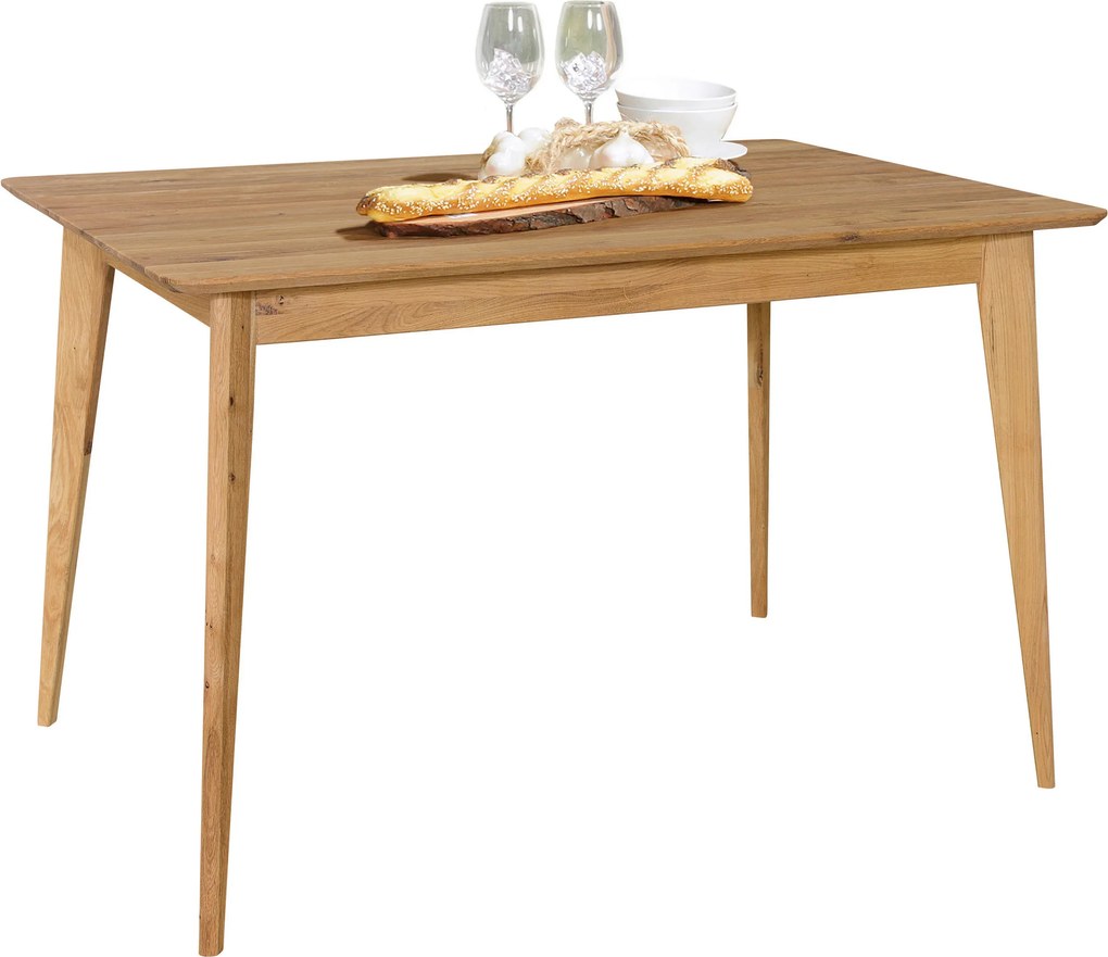 XXXLutz JEDÁLENSKÝ STÔL, divoký dub, farba duba, 120/80/76 cm Carryhome - Stoly - 002748007901