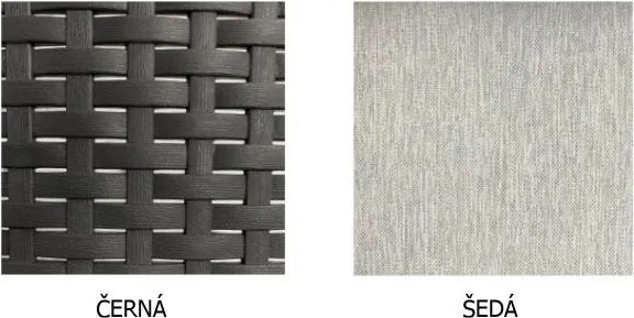 Veľký ratanový set Avenberg IBERIA-čierny ratan