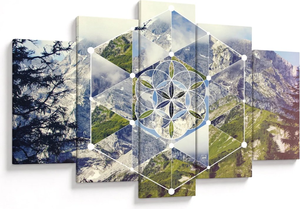 Obraz - Geometrický obrazec (150x105 cm)
