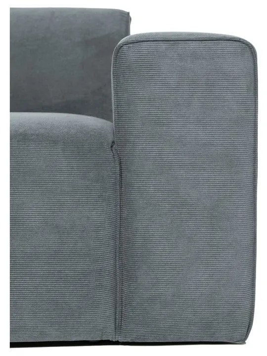 Sivá menčestrová rohová pohovka (pravý roh) Sting – Scandic