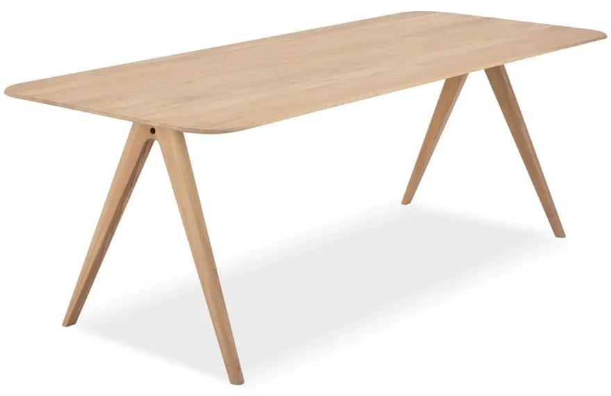 Jedálenský stôl z dubového dreva Gazzda Ava, 220 x 90 cm