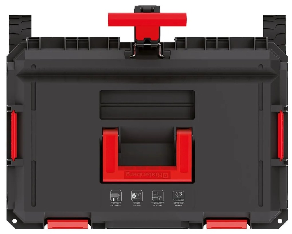 Kistenberg Kufor na náradie s transp. kolieskami X BLOCK PRE čierny 546x380x510