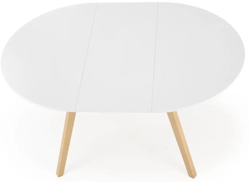 Jedálenský stôl SOLINA biela/dub