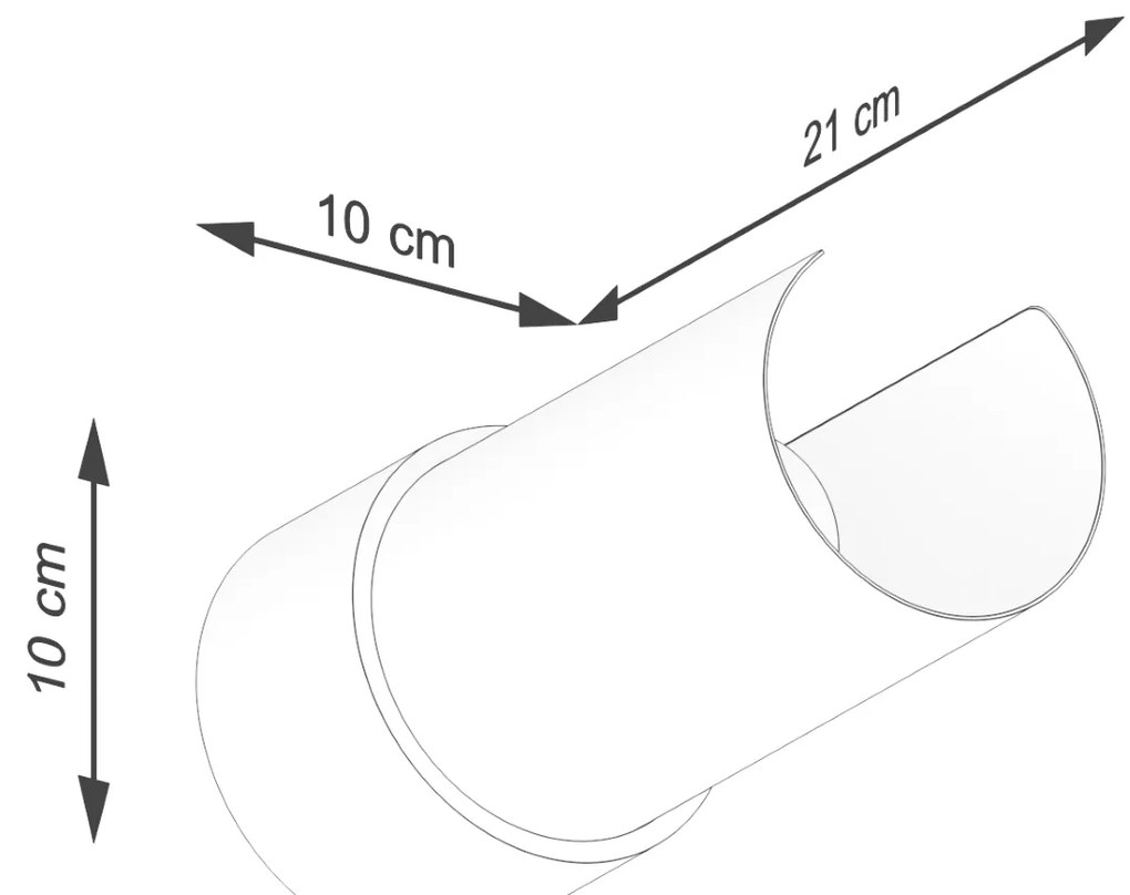 Nástenné svietidlo Flash, 1x biele kovové tienidlo