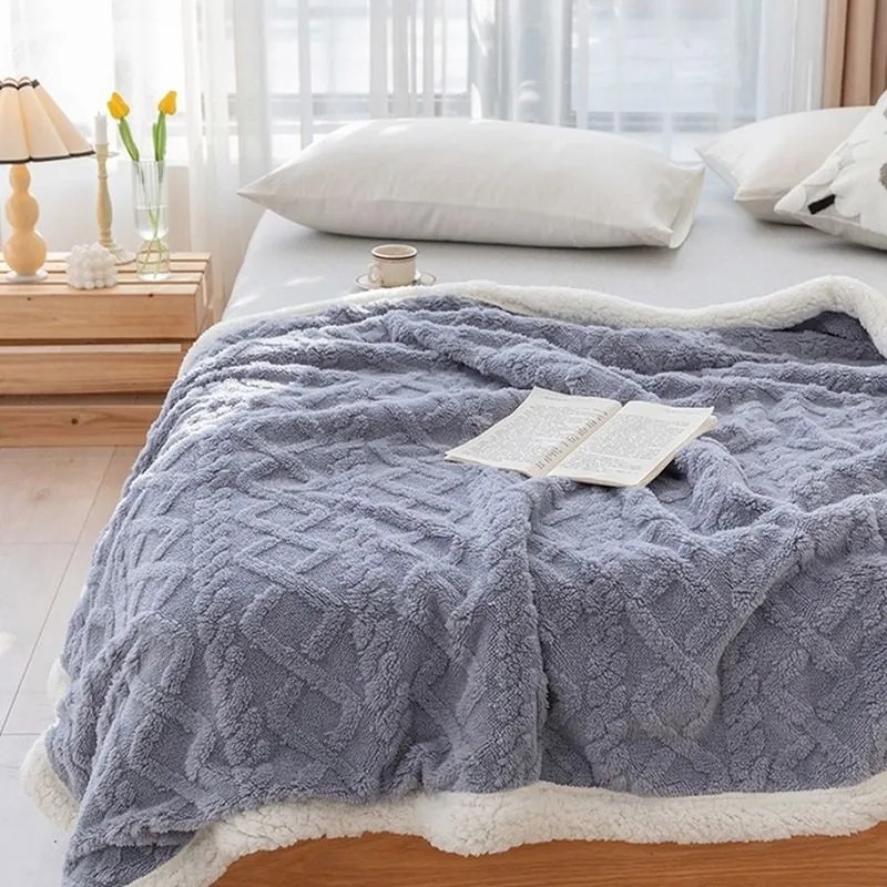 Hrejivá barančeková deka Homa KOBELA BLUEGREY