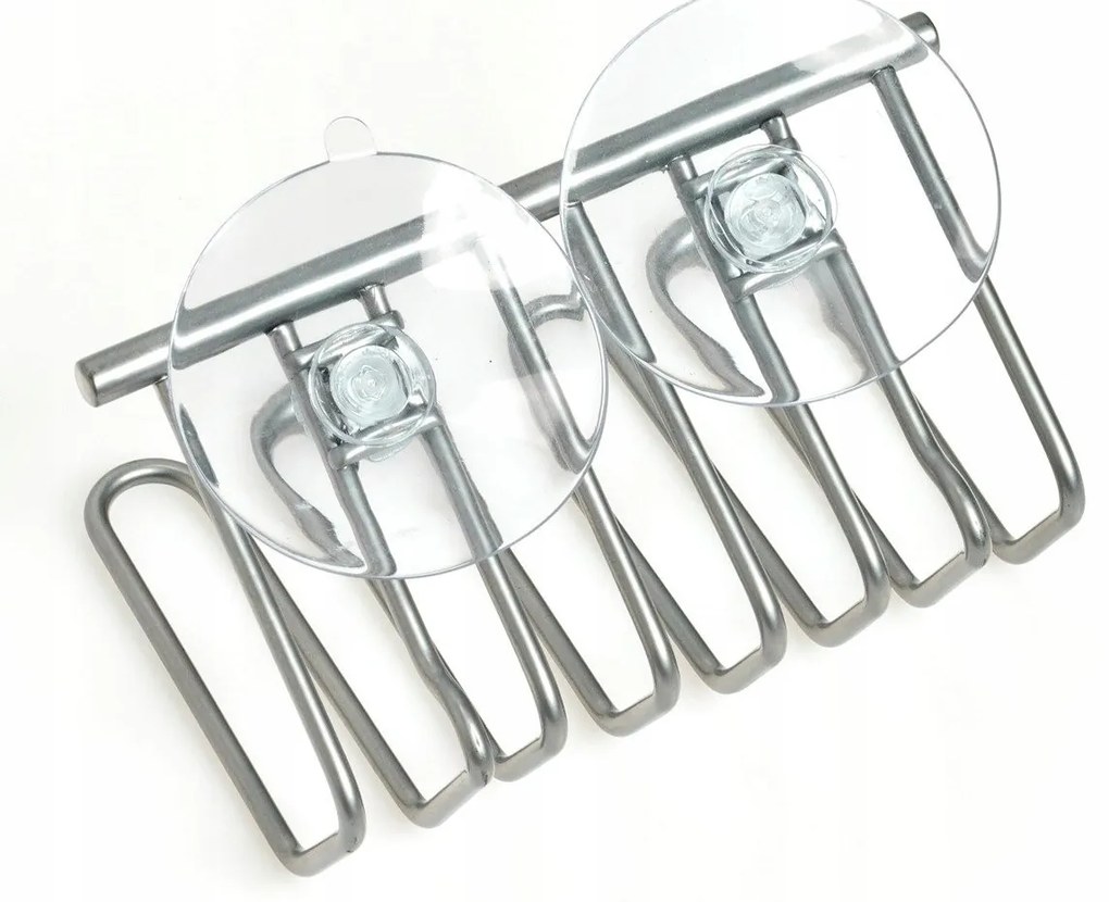 Zeller Present Držiak na hubku do drezu, kovový s 2 prísavkami, 12 x 6 cm SPONGE