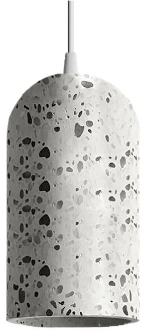 Toolight Toolight, závesná betónová lampa 1xE27 APP996-1CP, biela terrazzo, OSW-07553