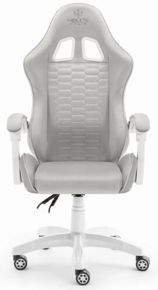 Herné kreslo HC-1000 Grey-White látkové