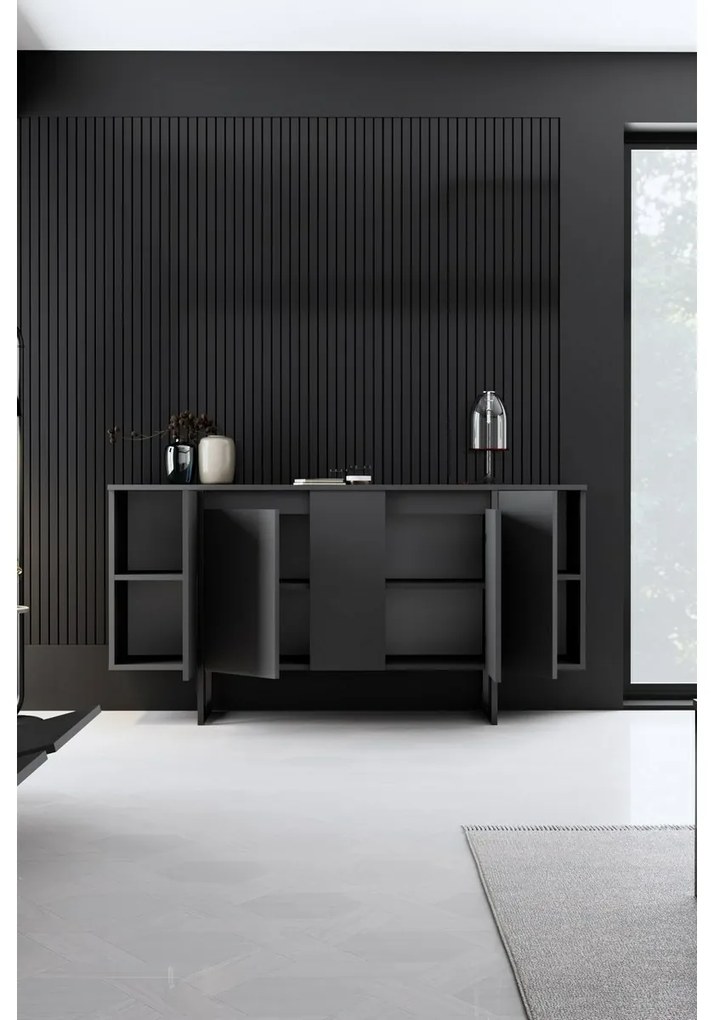Skrinka Luxe Anthracite and Black