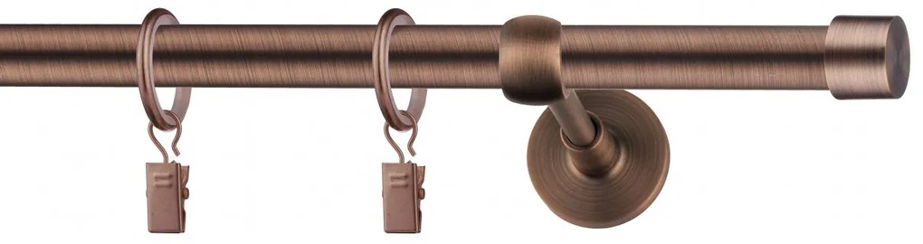 Dekorstudio Garniža jednoradová Luna medená 19mm Dĺžka: 360cm, Typ príslušenstva: Krúžky tiché so štipcami