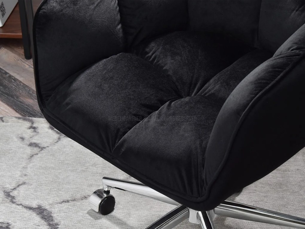 Kreslo Island (čierna + chrómová). Akcia -19%. Vlastná spoľahlivá doprava až k Vám domov. 1110077