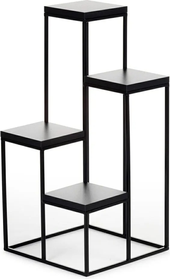 STOJAN NA KVETINÁČ KASKADA 70X40X40 CM ČIERNA