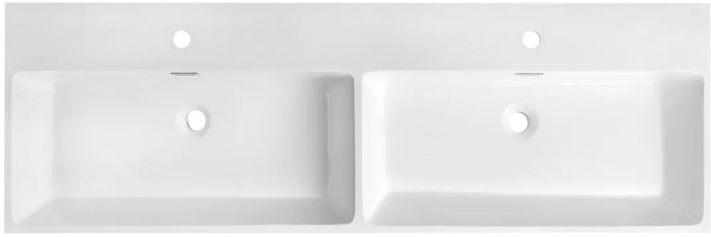 Sapho Sapho, AQUATIC umývadlo, liaty mramor, 140x46cm, biela, AT140