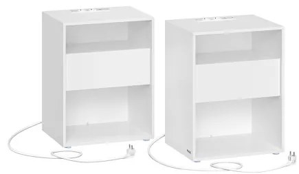 Set dvoch nočných stolíkov LET776W01 (2 ks)