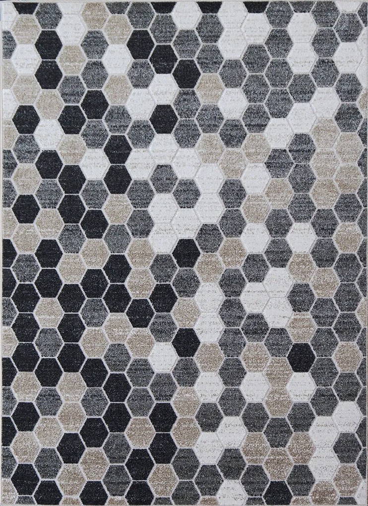 Koberec Lagos 1675 BEIGE – béžový obdĺžnikový so vzorom Rozmer: 80x150 cm