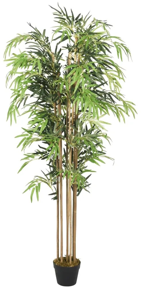 Umelý bambusový strom 1605 listov 180 cm zelený 358987