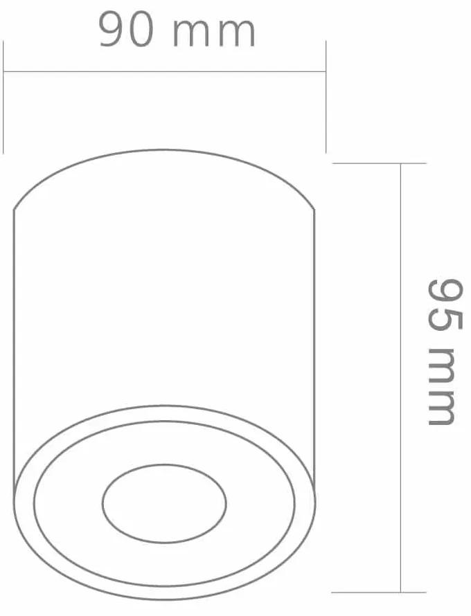 Orlicki design Minimalistiké bodové svietidlo Rullo IP44 biela