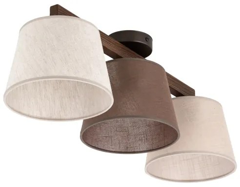 Brilagi - Prisadený luster LATTE SABIA 3xE27/15W/230V borovica/mix