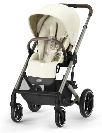 CYBEX športový kočík Balios S Lux - seashell beige (silver frame)