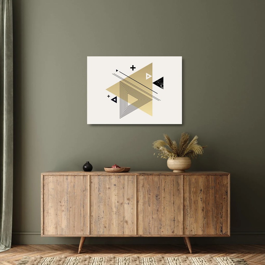 Sklenený obraz - Geometrické tvary N⁰4 (70x50 cm)