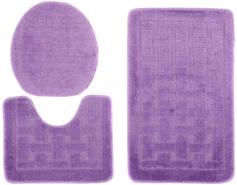 Kúpeľňové predložky 1039 tmavo fialové 3Ks, Šířky běhounů 100 cm