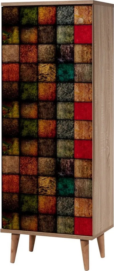 Skrinka na topánky Mega Sonoma Oak Cubes