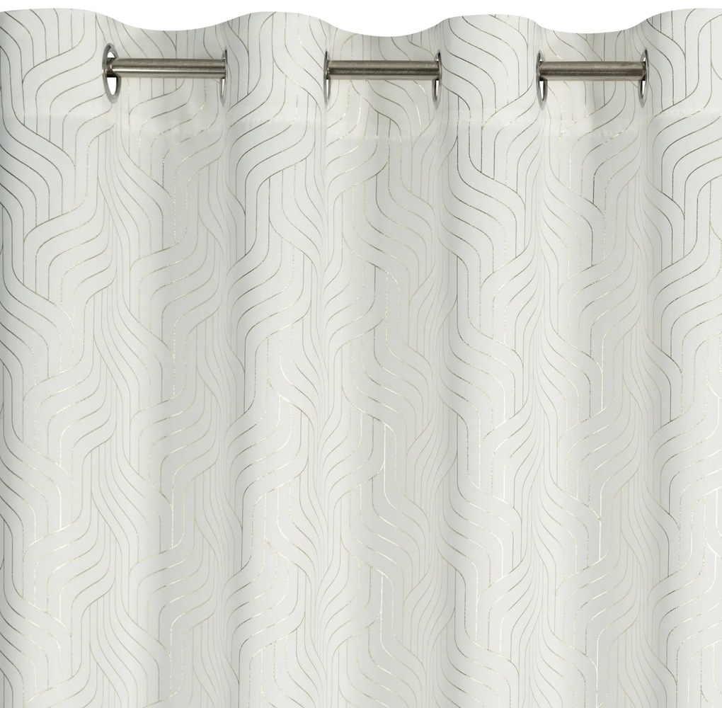 ZÁVES NA KRÚŽKOCH OLETA 140X250 CM VZOROVANÁ