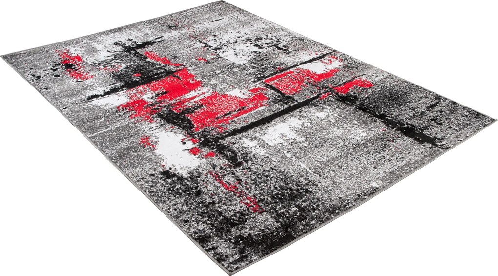 TA Koberec Q541A WHITE MAYA PP ESM Sivý Obdĺžnikový Rozmer: 160x230 cm