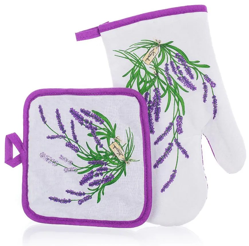 Komplet 2 ks rukavica + podložka pod hrniec