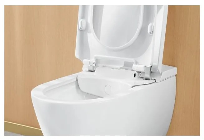 Villeroy & Boch ViClean-I 100 : sprchové WC, WC misa bez splachovacieho kruhu s bidetovým sedátkom, biela alpin CeramicPlus, V0E100R1