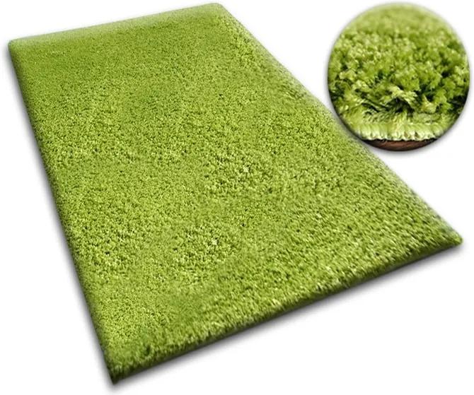 3kraft Kusový koberec SHAGGY Izebelie 5cm zelený