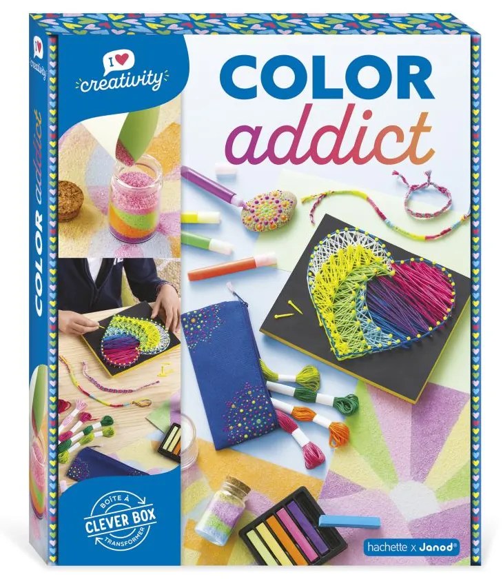 Kreatívna sada XXL s aktivitami Farebný svet I love creativity Janod od 8 rokov