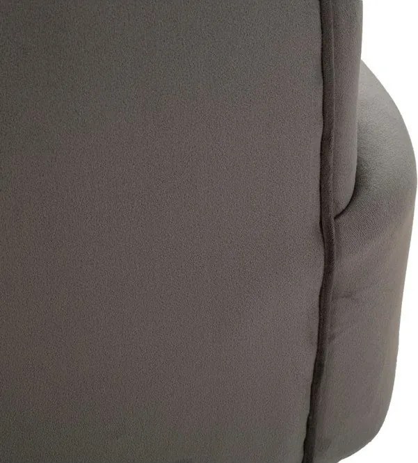 Sivé zamatové kreslo Silvery – Mauro Ferretti