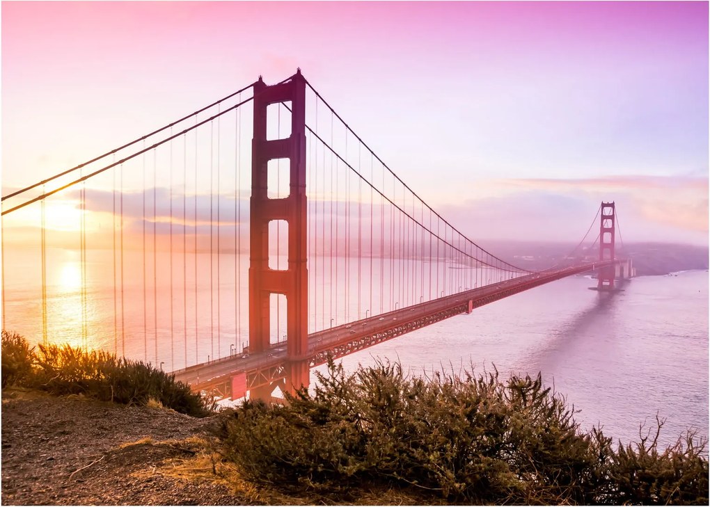 Sklenený obraz - San Francisco (70x50 cm)