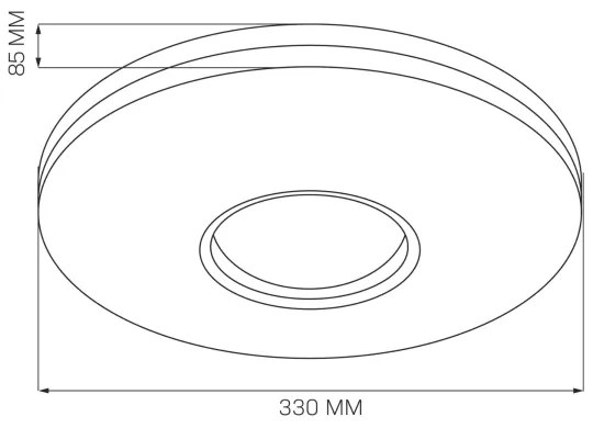 LED Kúpeľňové stropné svietidlo DETROIT LED/18W/230V pr. 33 cm IP44