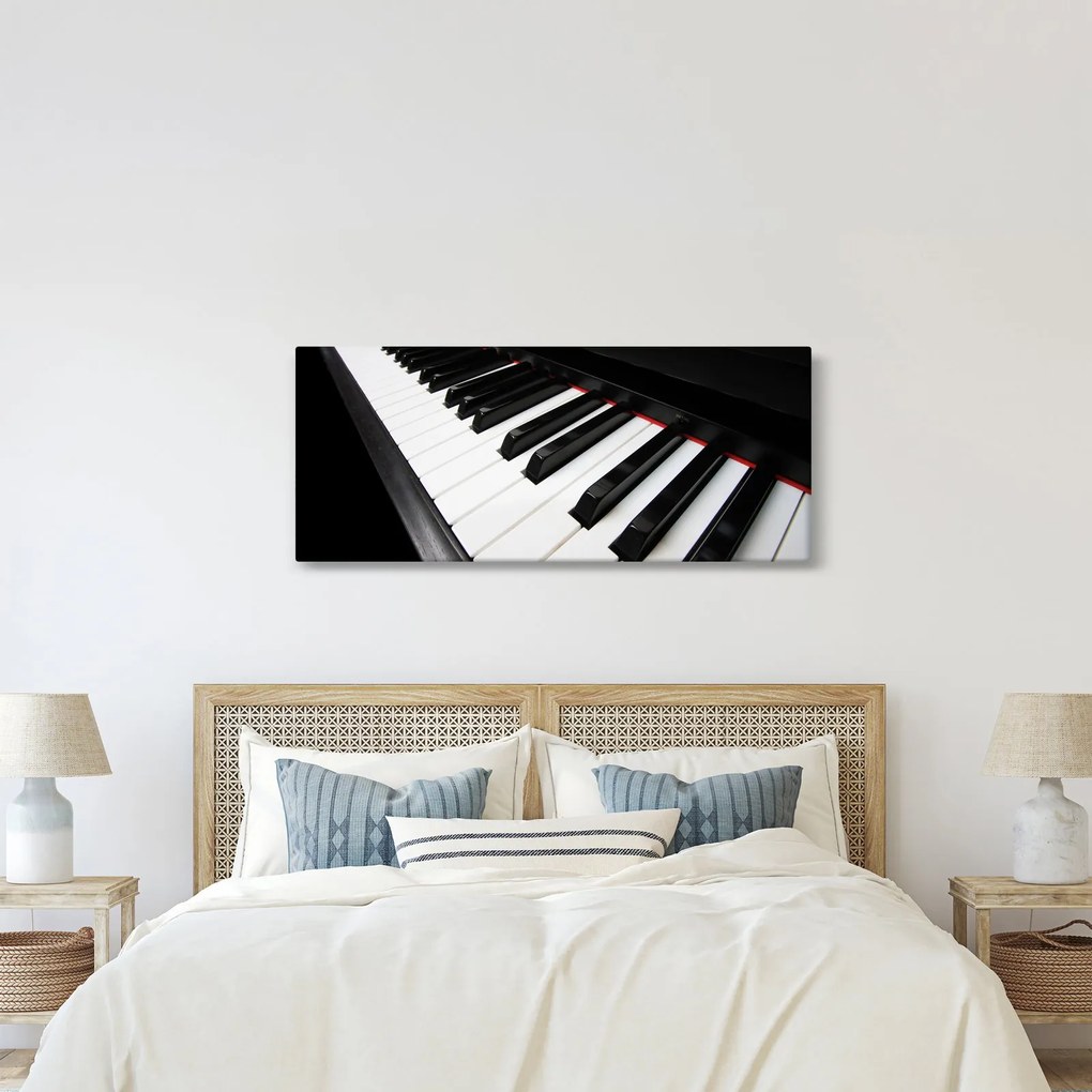 Obraz klávesov piána (120x50 cm)