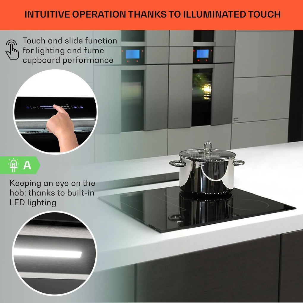 Klarstein Royal Flush Eco, digestor, 90 cm, 604 m³/h, A+