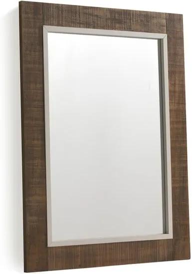 Hnedé nástenné zrkadlo Geese Rustic, 60 x 80 cm