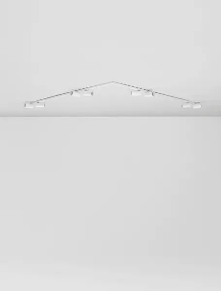 Minimalistické bodové svietidlo Oso 8 Biela