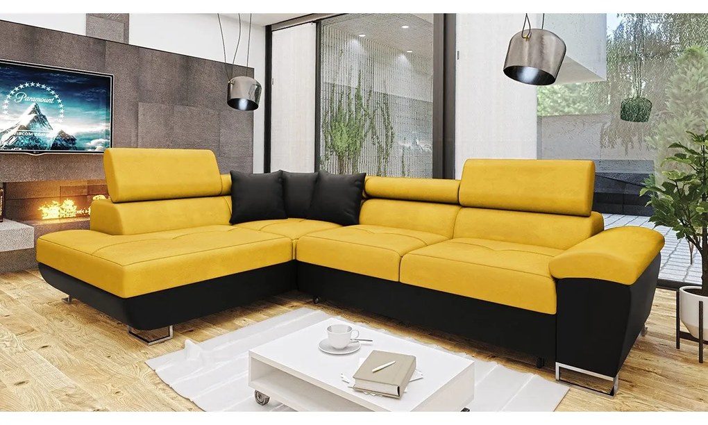 Rohová sedačka Alvin, Dostupné poťahy: Magic Velvet 2227 + Magic Velvet 2227 + Evo 29, Strana: ľavá