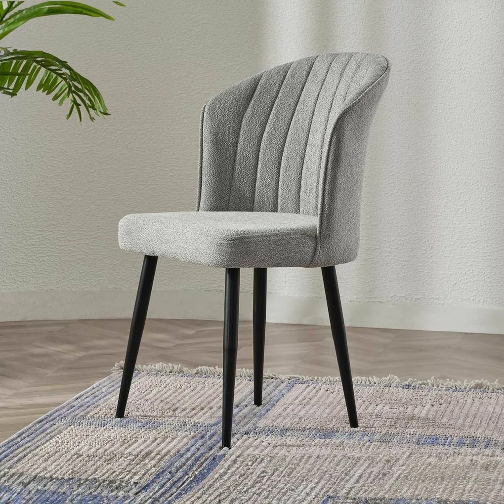 Sada jedálenských stoličiek Rubi Light Grey, 2 ks