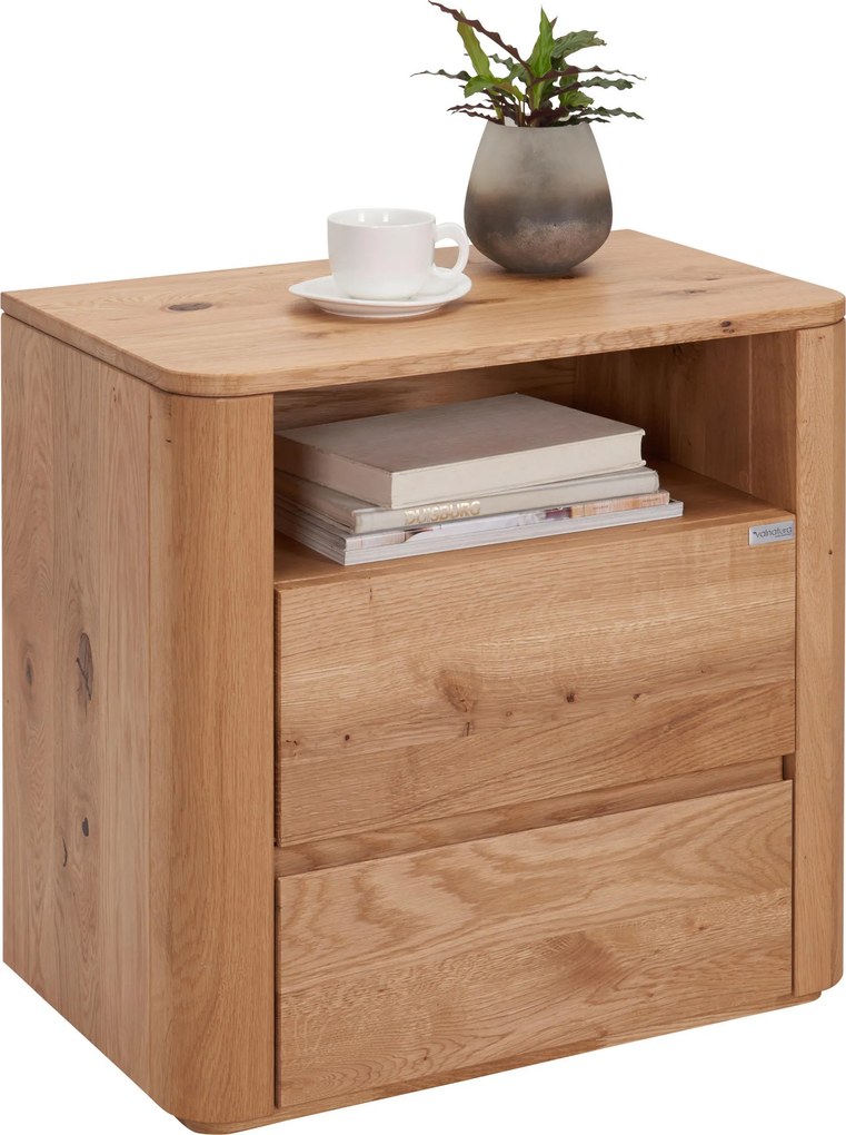 XXXLutz NOČNÝ STOLÍK, divoký dub, farba duba, 60/60/38 cm Valnatura - Spálňové sety - 002054000206